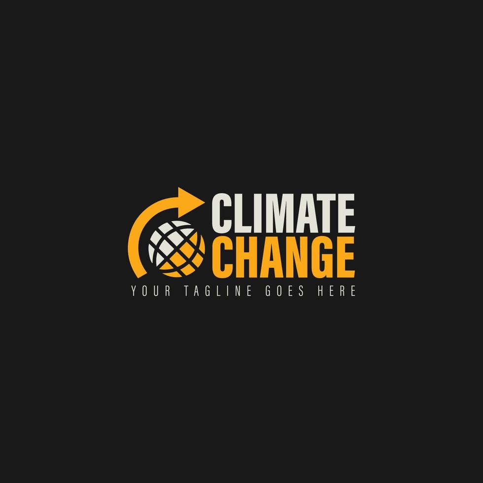 climat changement logo vecteur