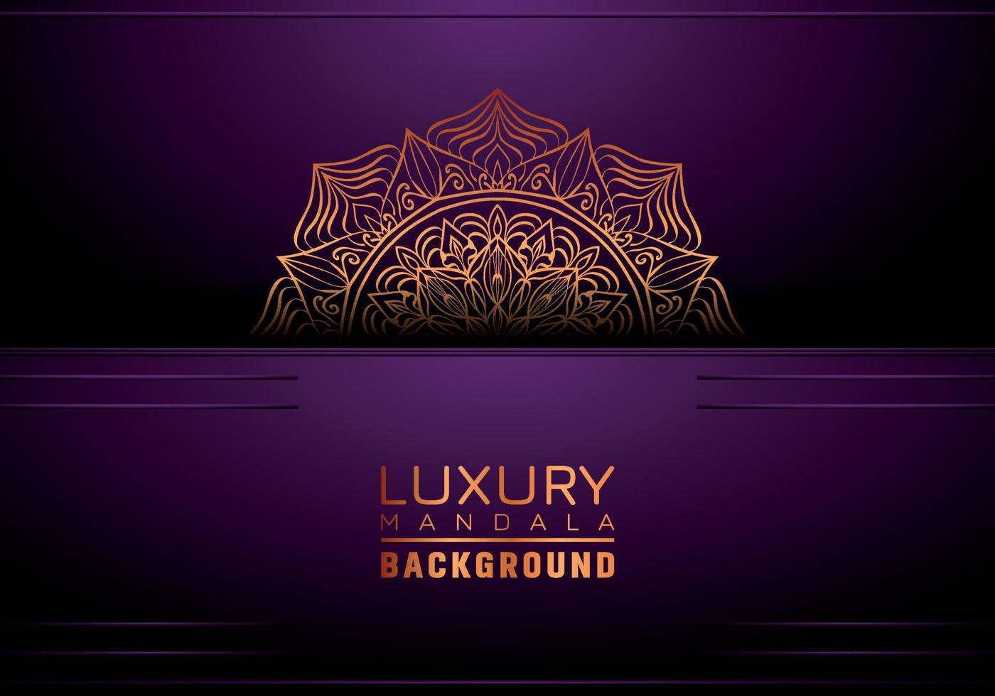 luxe mandala Contexte ornemental, arabesque style avec d'or arabesque modèle style. décoratif mandala ornement pour imprimer, brochure, bannière, couverture, affiche, invitation carte vecteur