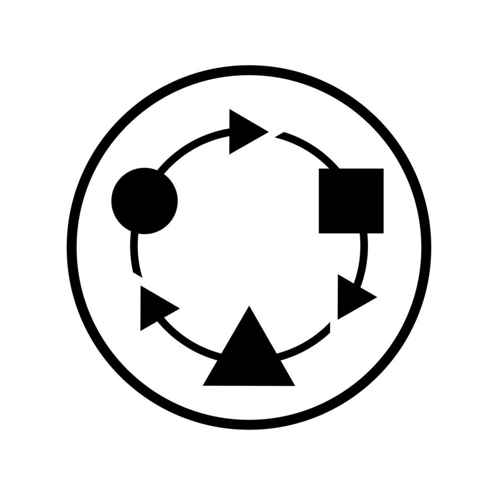 adaptation vecteur icône. adapter illustration signe. changement symbole. adaptabilité logo.