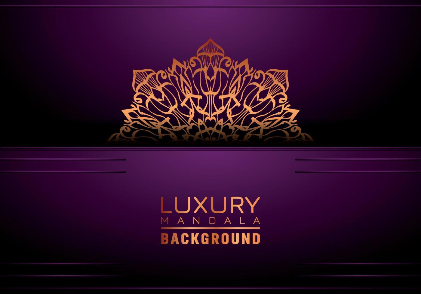 luxe mandala Contexte ornemental, arabesque style avec d'or arabesque modèle style. décoratif mandala ornement pour imprimer, brochure, bannière, couverture, affiche, invitation carte vecteur