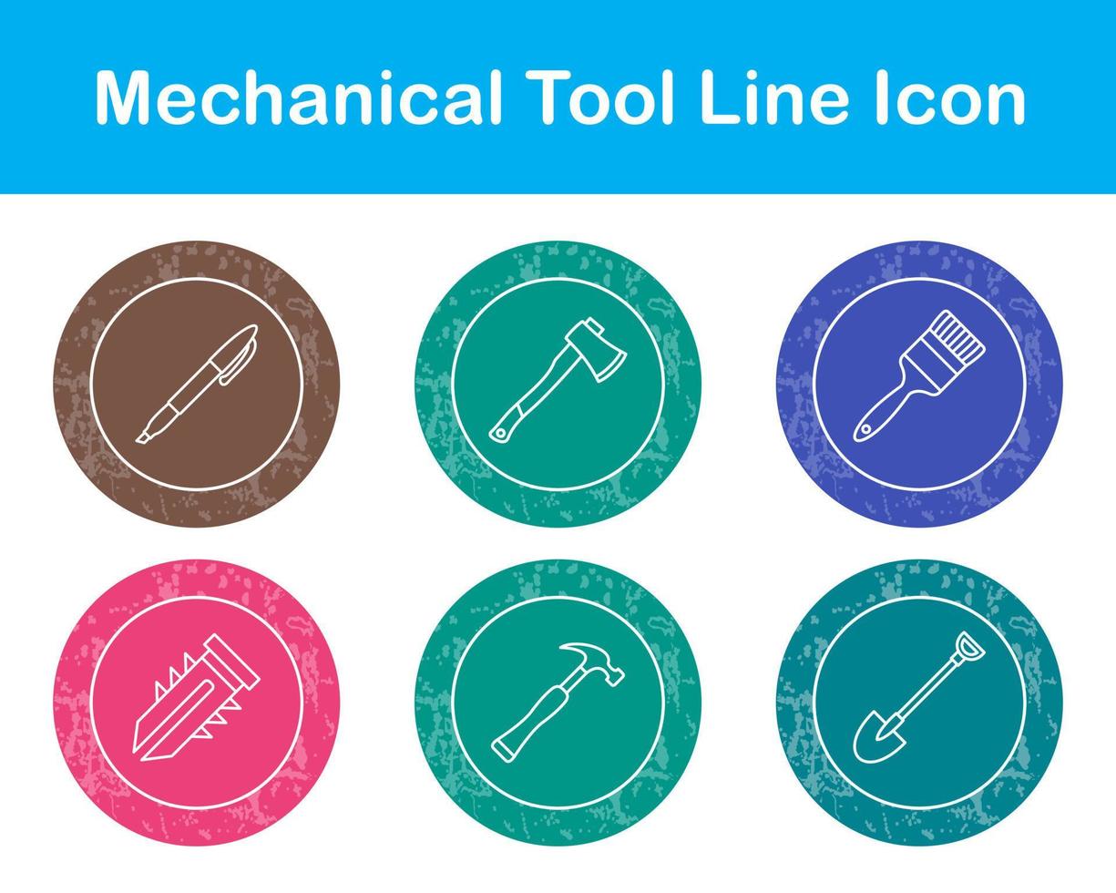 mécanique outil vecteur icône ensemble