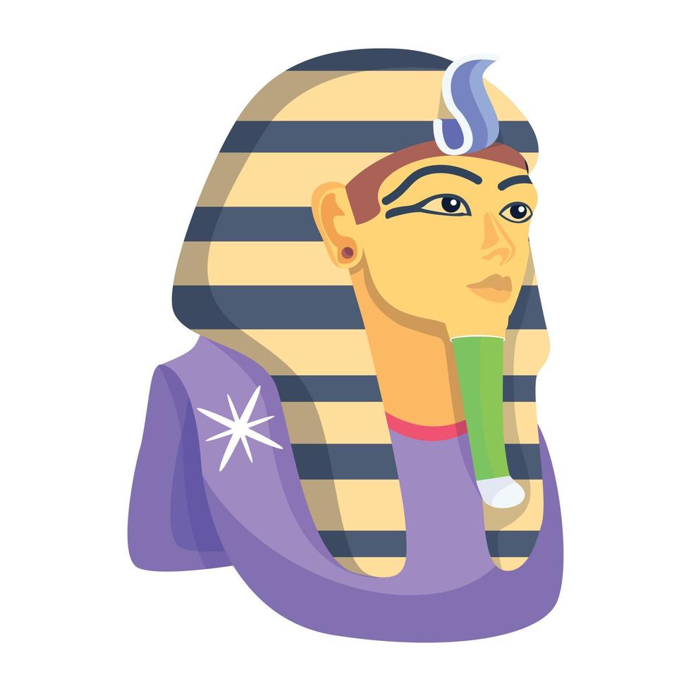 branché pharaon masque vecteur