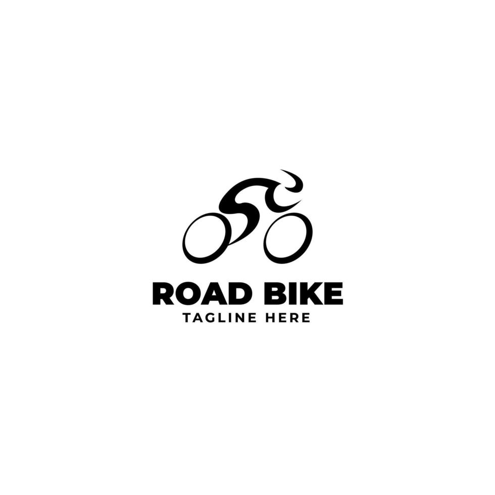 plat homme équitation vélo logo conception vecteur illustration