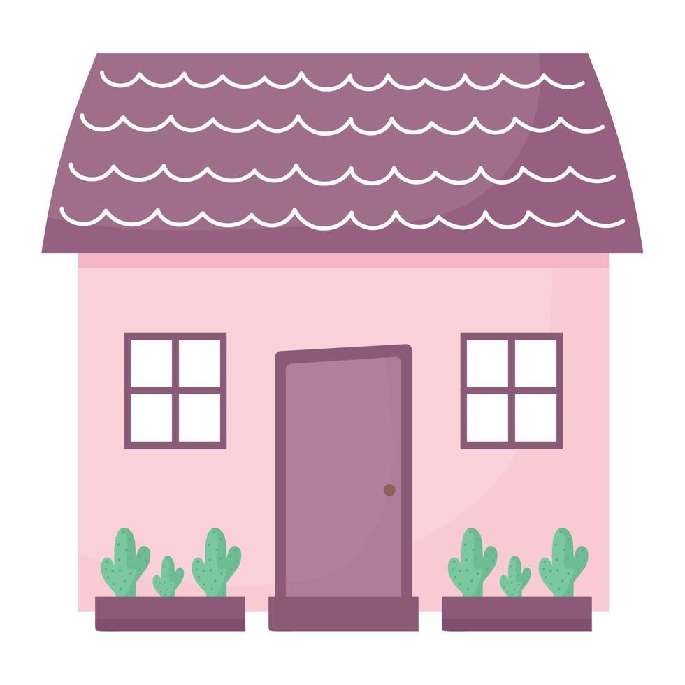 violet maison conception vecteur