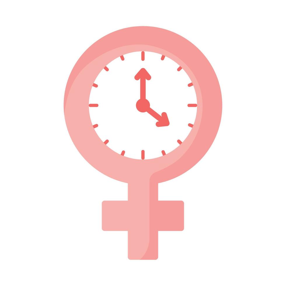 femmes l'horloge conception vecteur