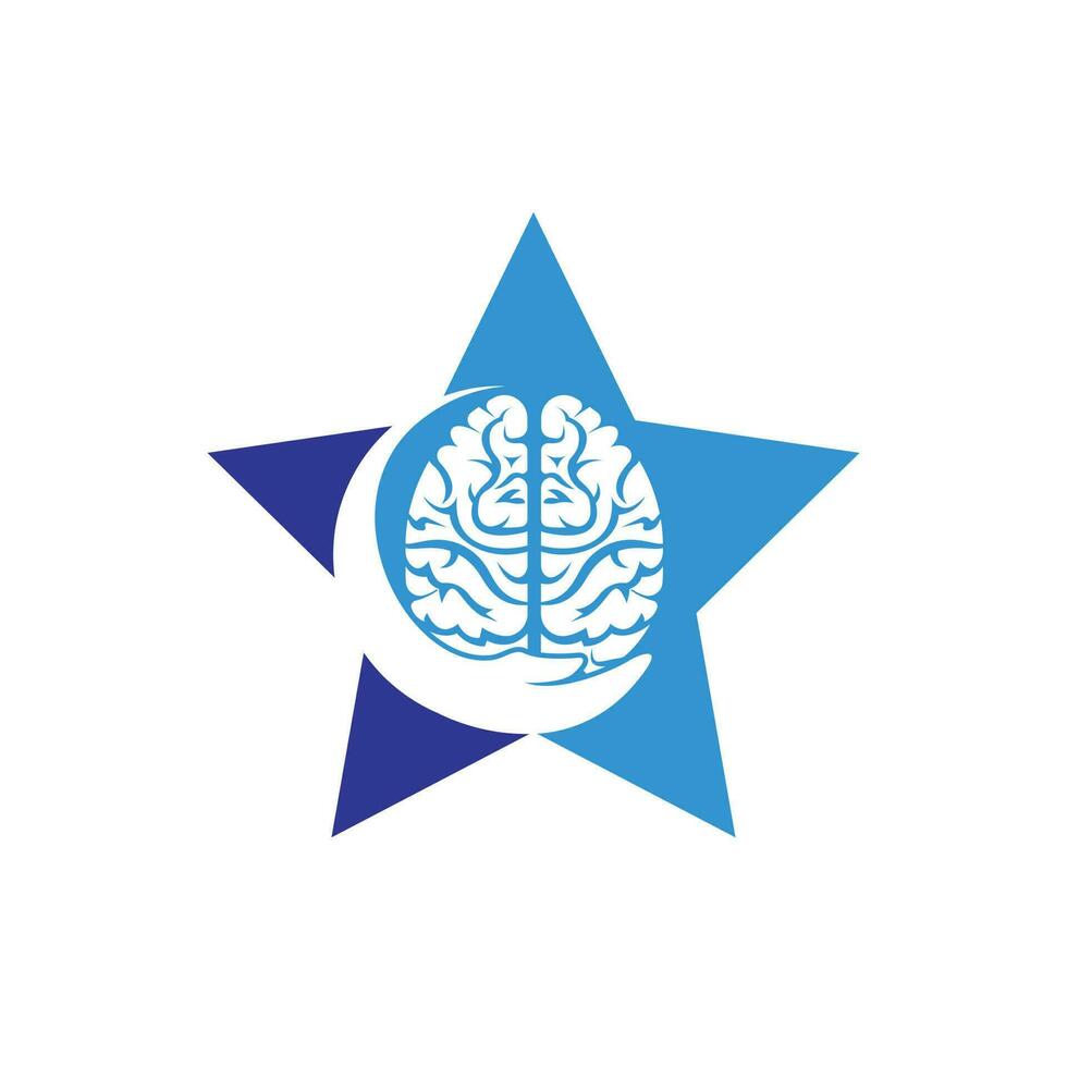 cerveau se soucier vecteur logo conception. Humain cerveau avec main icône logo conception.