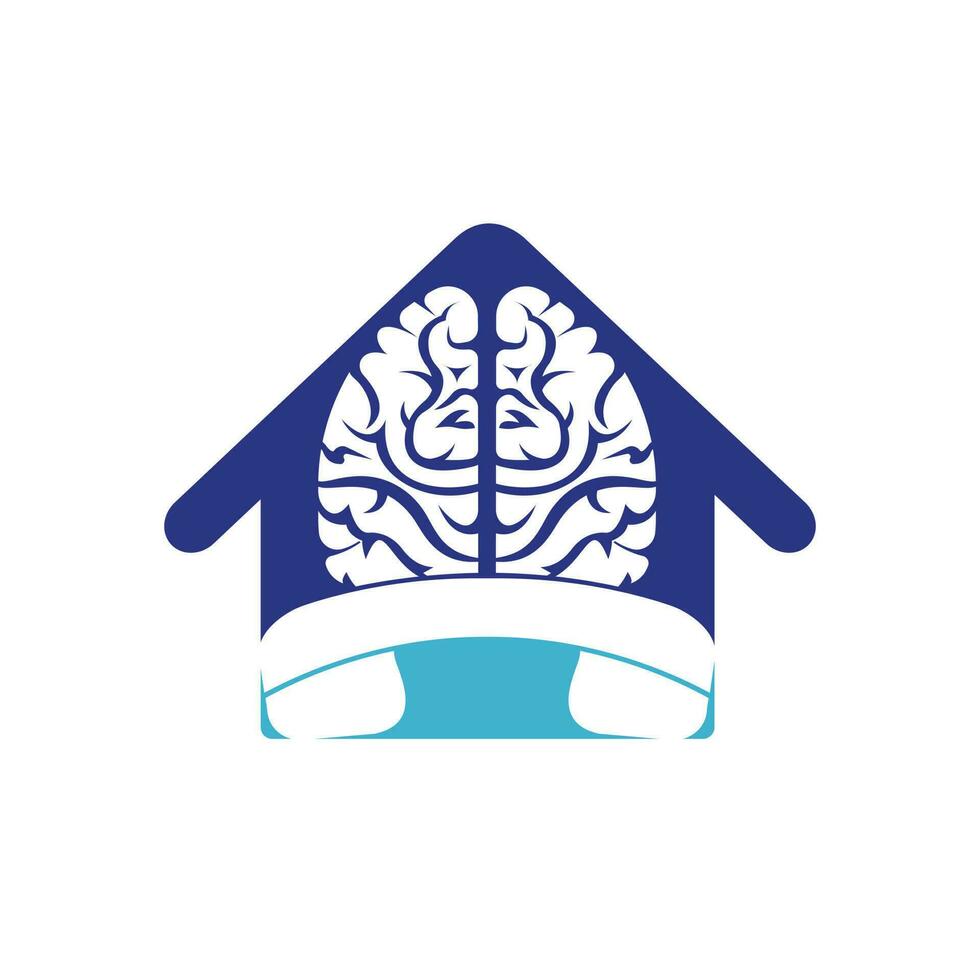 cerveau appel vecteur logo conception modèle.