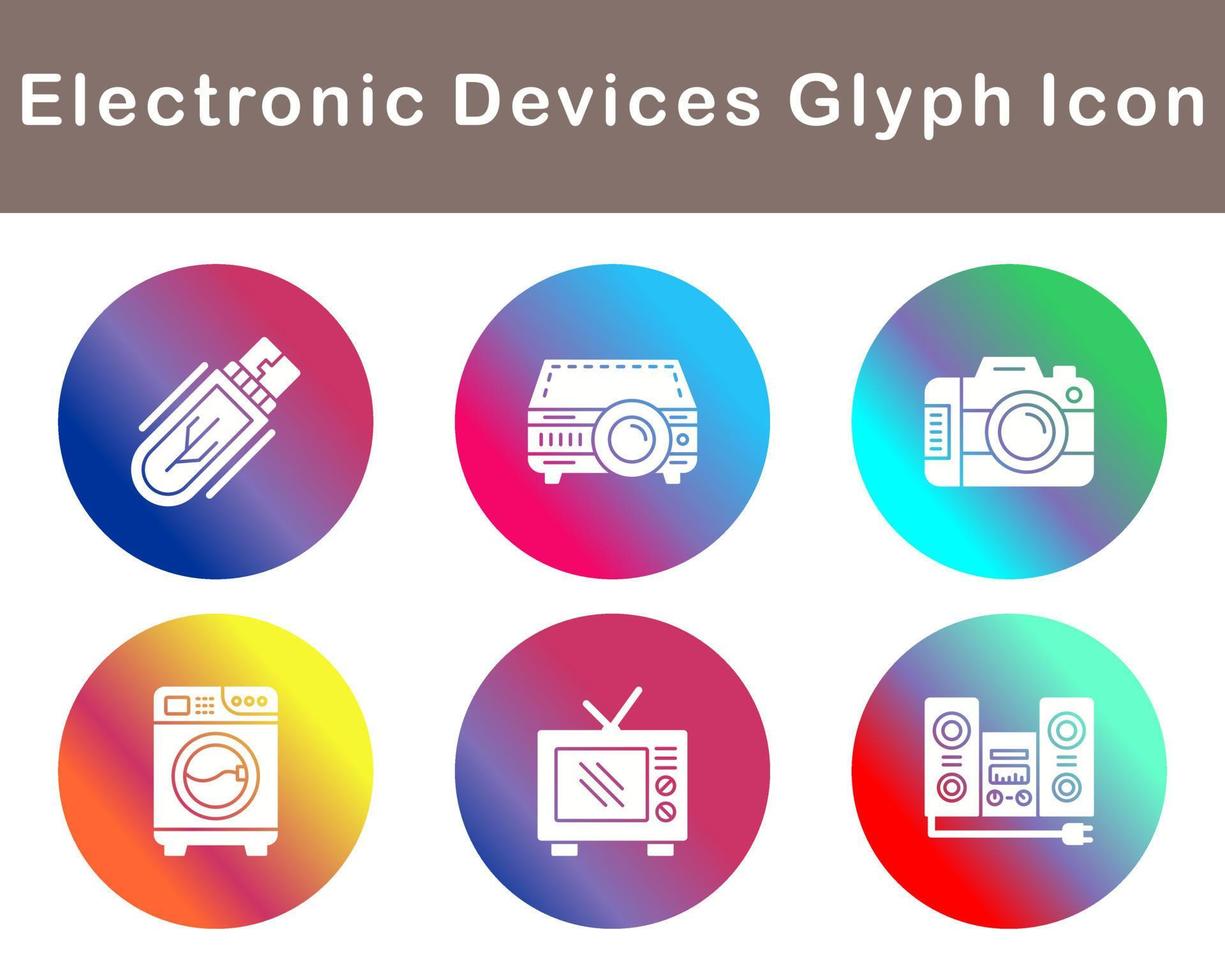 électronique dispositifs vecteur icône ensemble