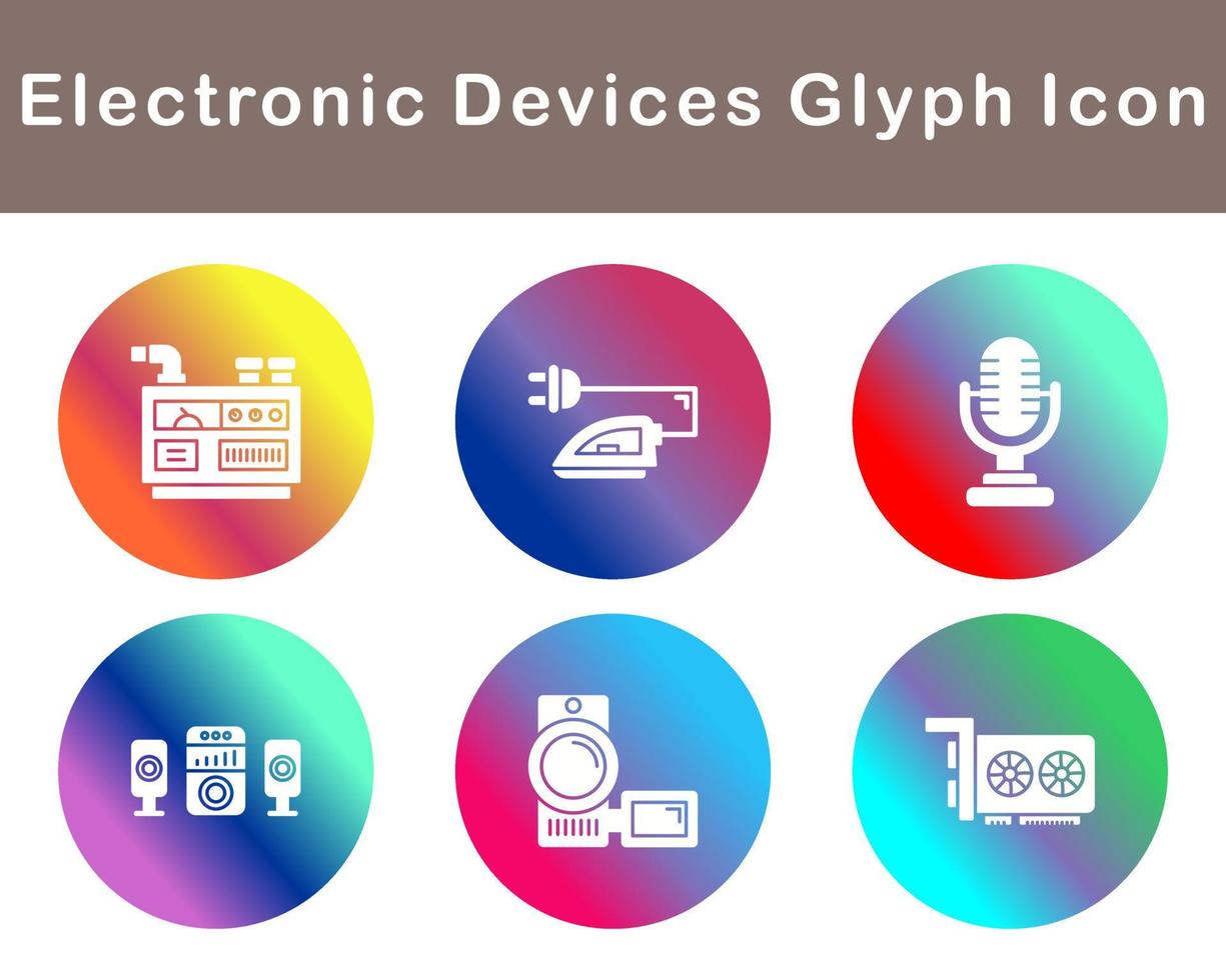 électronique dispositifs vecteur icône ensemble