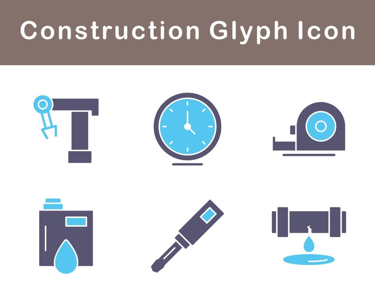 jeu d'icônes vectorielles de construction vecteur