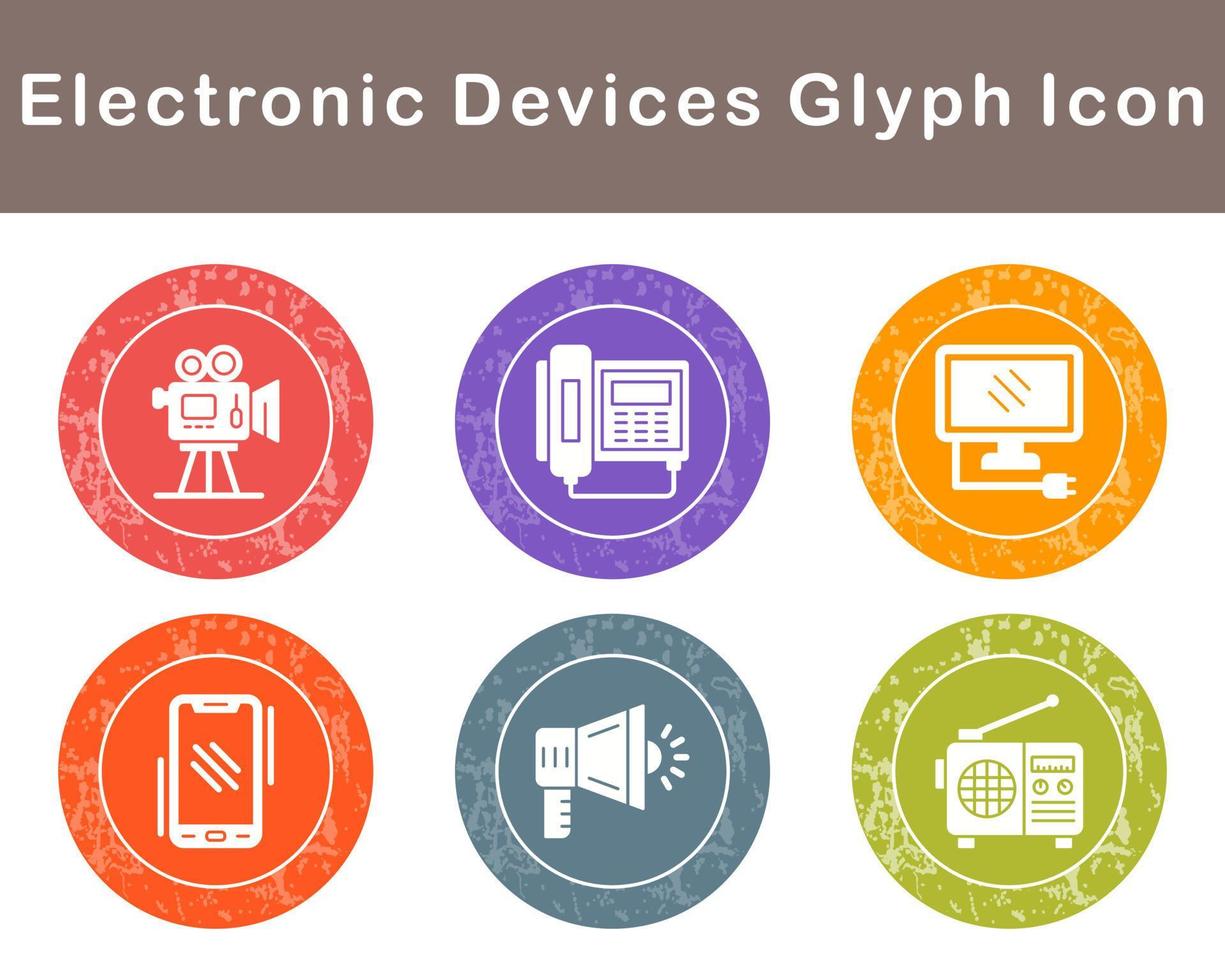 électronique dispositifs vecteur icône ensemble