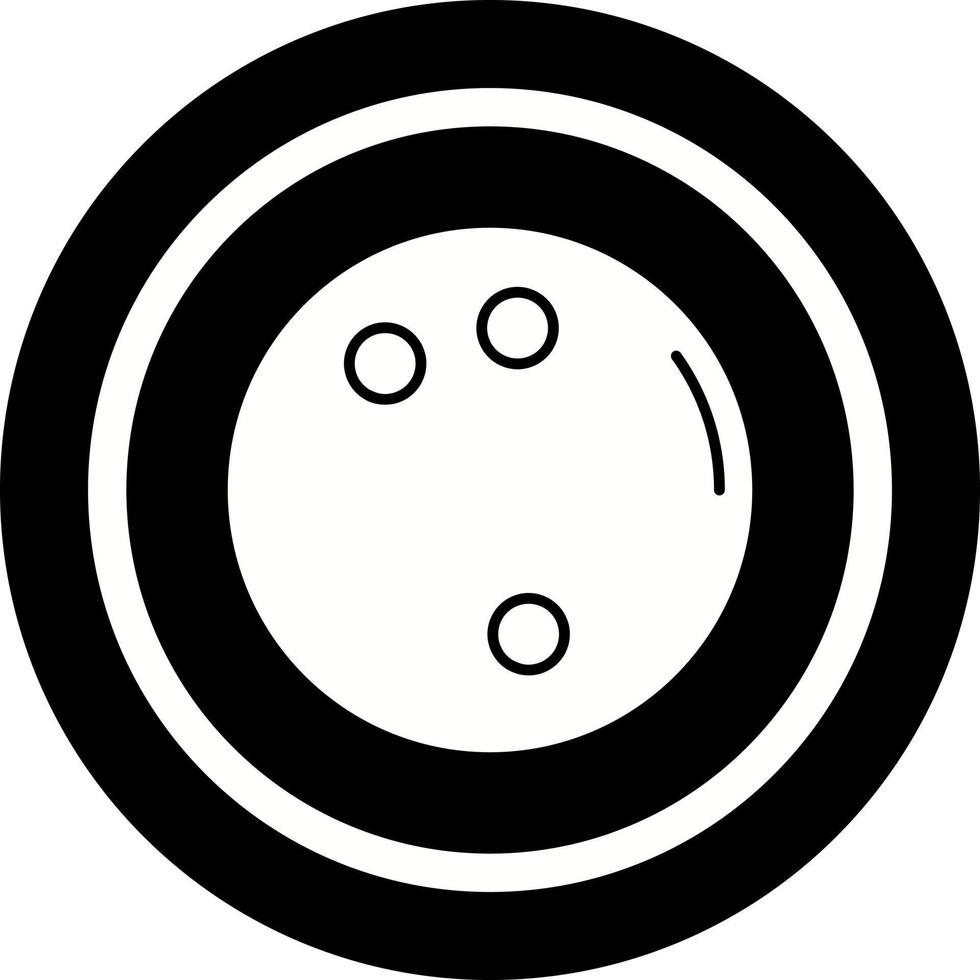icône de vecteur de boule de bowling