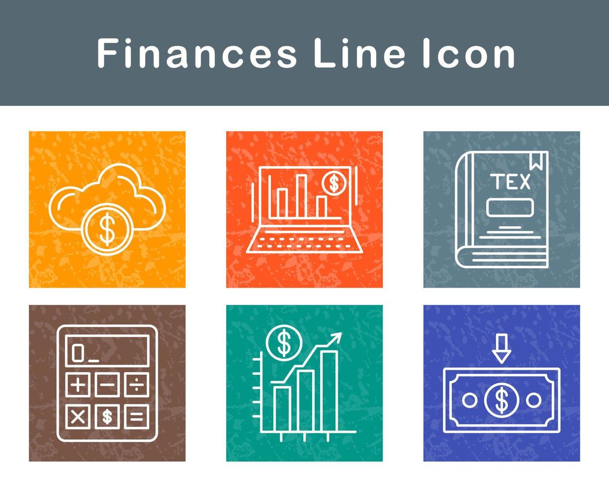 finances vecteur icône ensemble