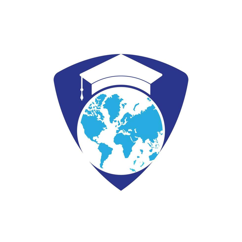 création de logo d'éducation mondiale. inspiration de conception de logo d'éducation moderne. vecteur
