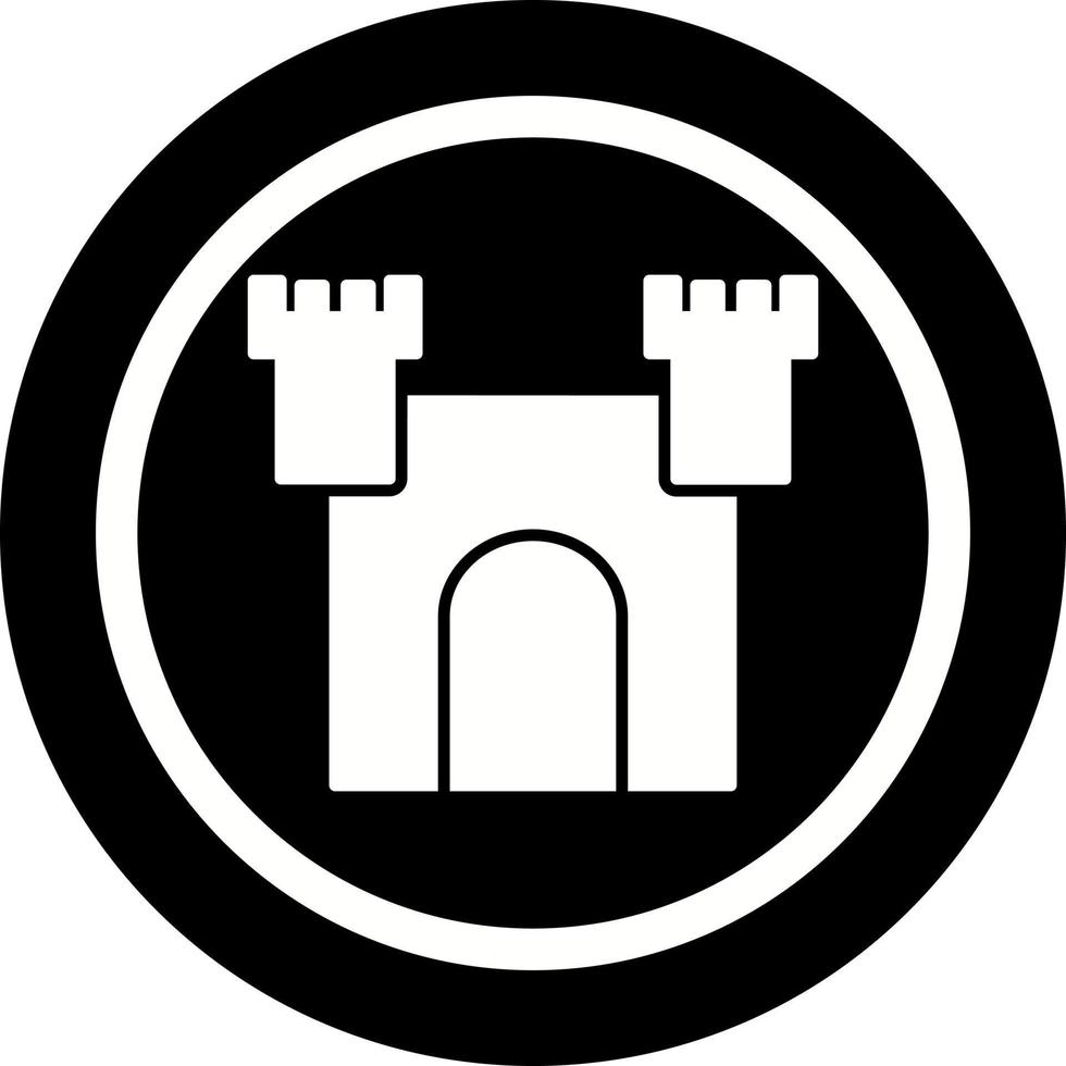 icône de vecteur de château unique