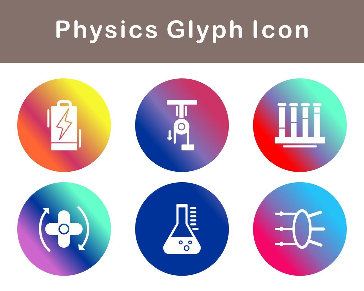 la physique vecteur icône ensemble