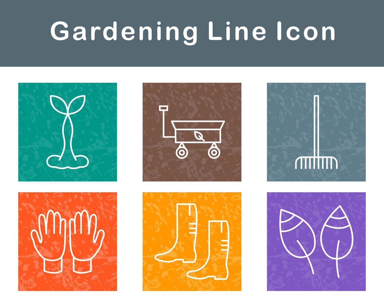 jardinage vecteur icône ensemble