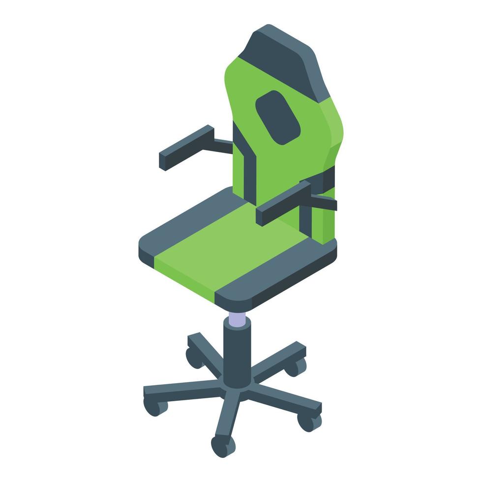 banderole chaise icône isométrique vecteur. Jeu meubles vecteur