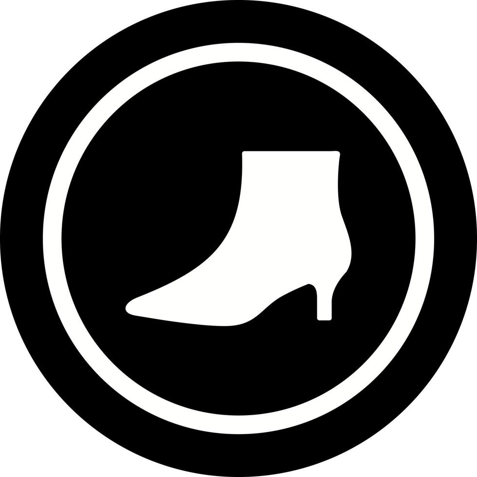 bottes avec icône de vecteur de talons