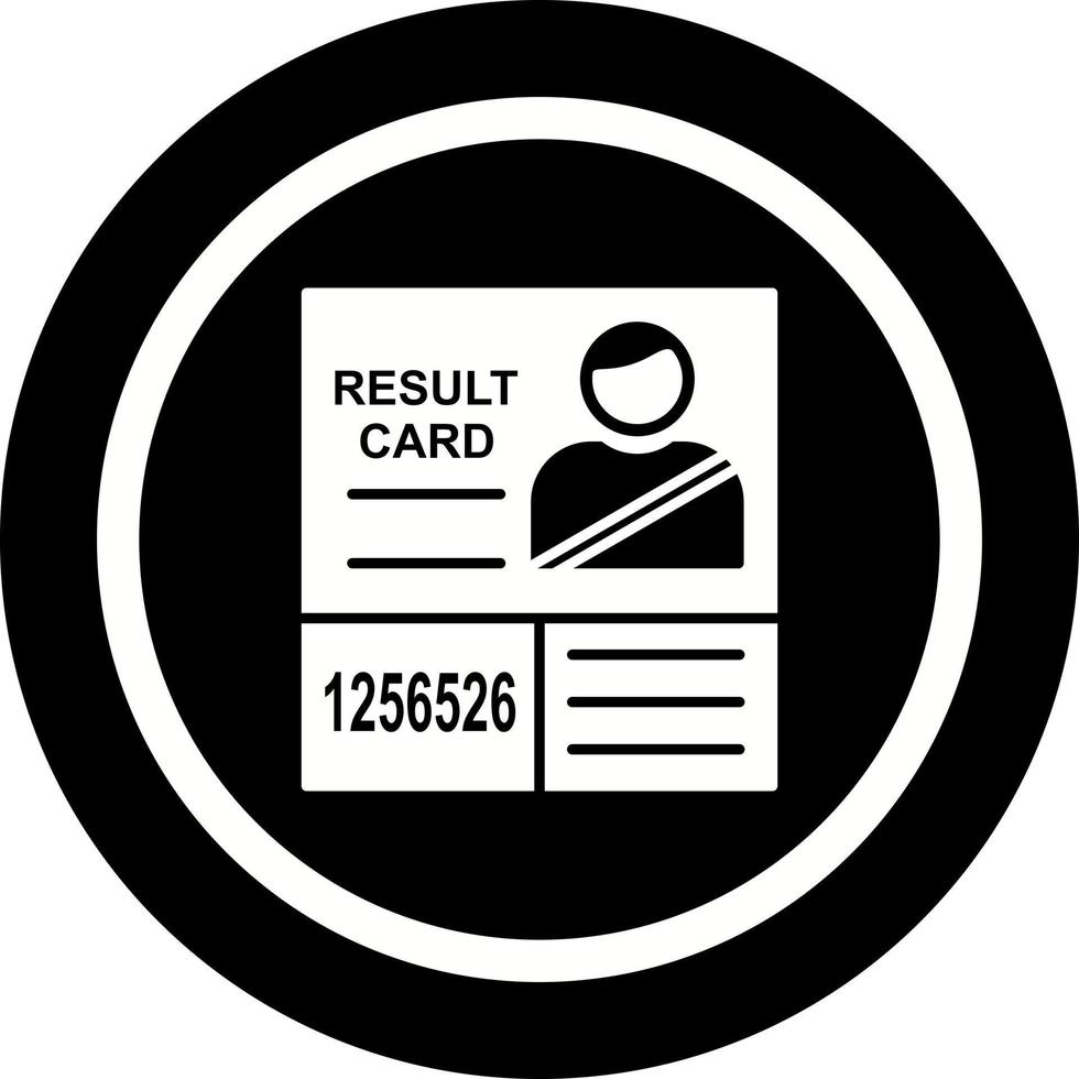 icône de vecteur de résultats de candidat