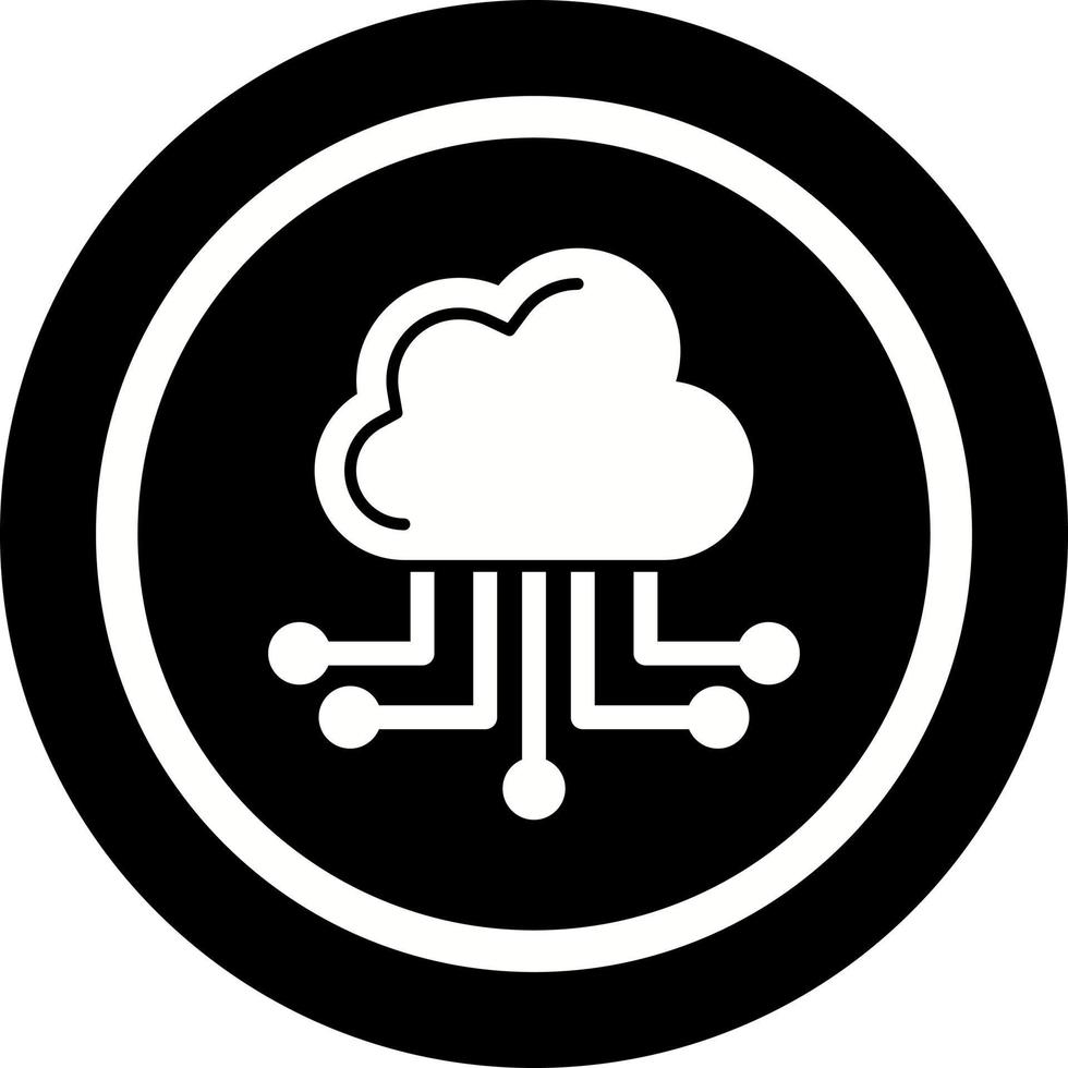 icône de vecteur de cloud computing