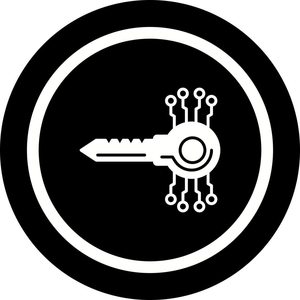 icône de vecteur de code clé