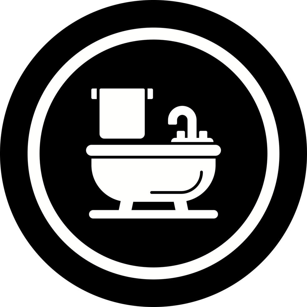 icône de vecteur de baignoire