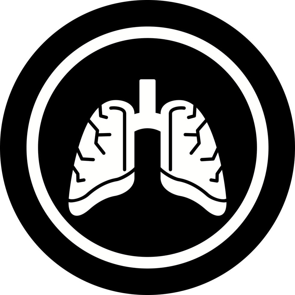 icône de vecteur de poumons