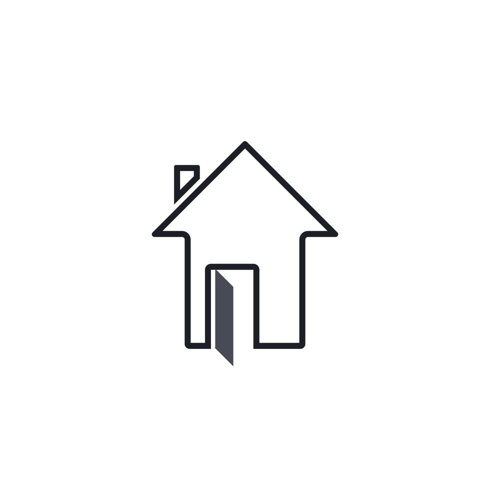 logo maison et vecteur de conception dicône symbole
