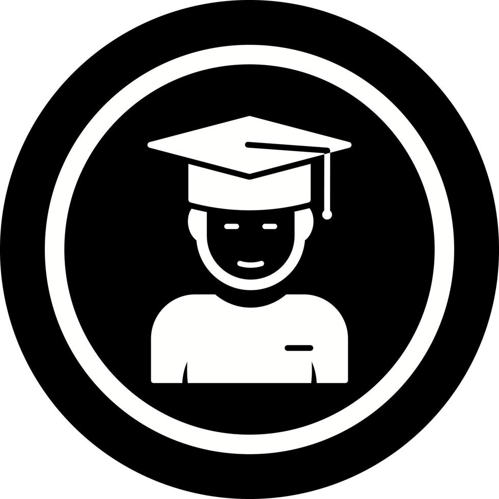 icône de vecteur étudiant diplômé