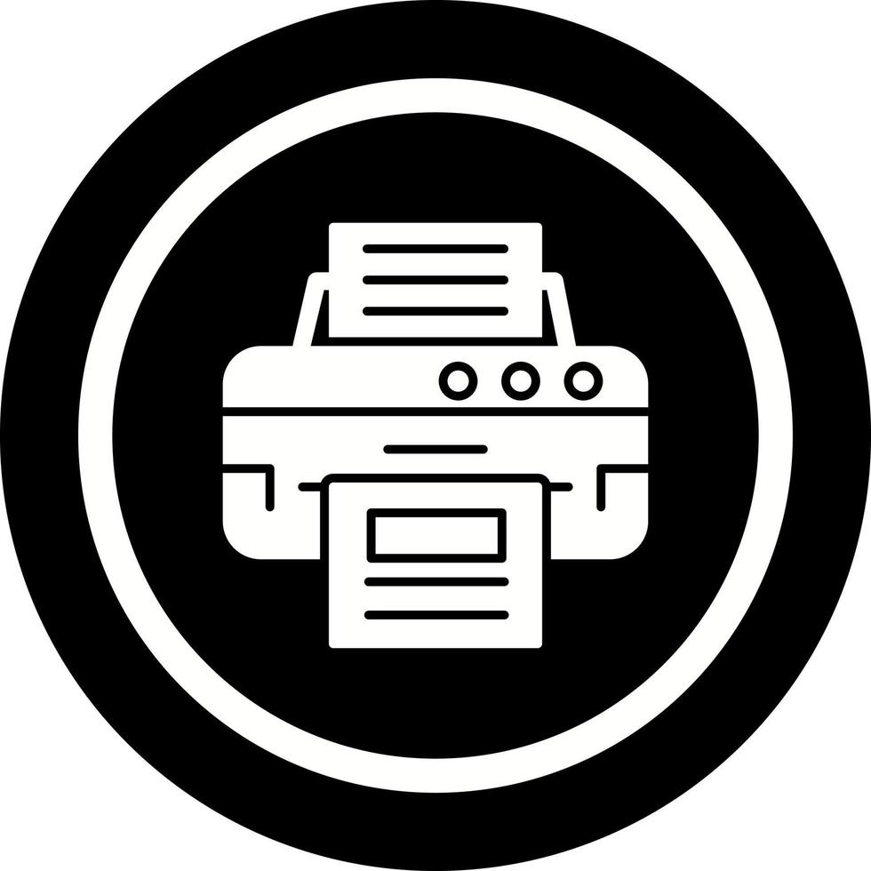 icône de vecteur d & # 39; imprimante