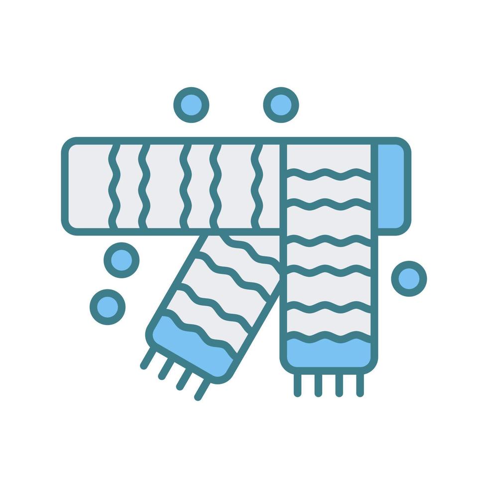icône de vecteur d'écharpe d'hiver