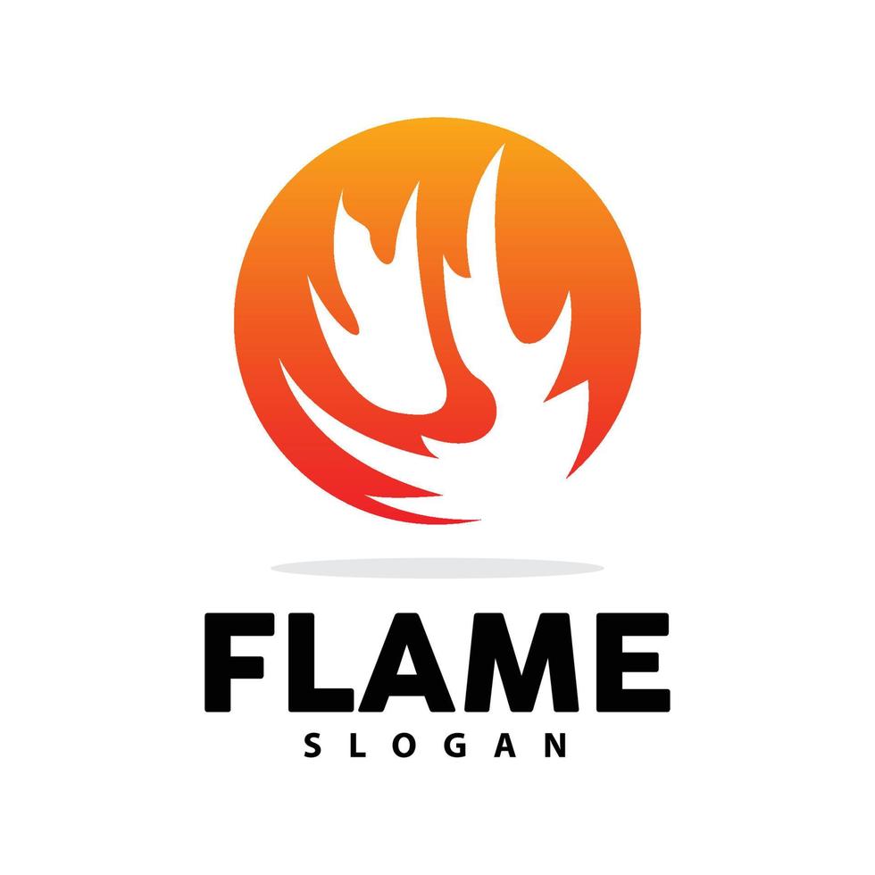 rouge flamme logo, brûlant chaleur Feu vecteur, Feu logo modèle icône conception vecteur