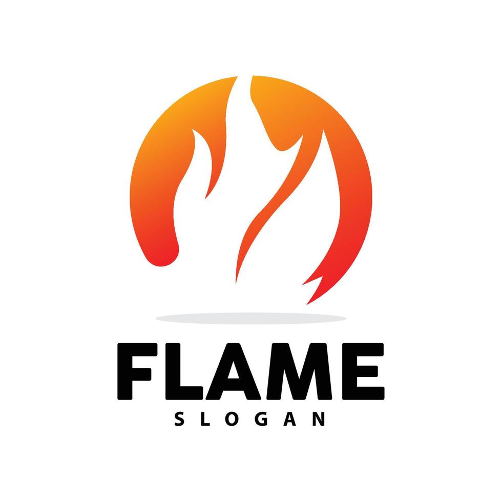 rouge flamme logo, brûlant chaleur Feu vecteur, Feu logo modèle icône conception vecteur