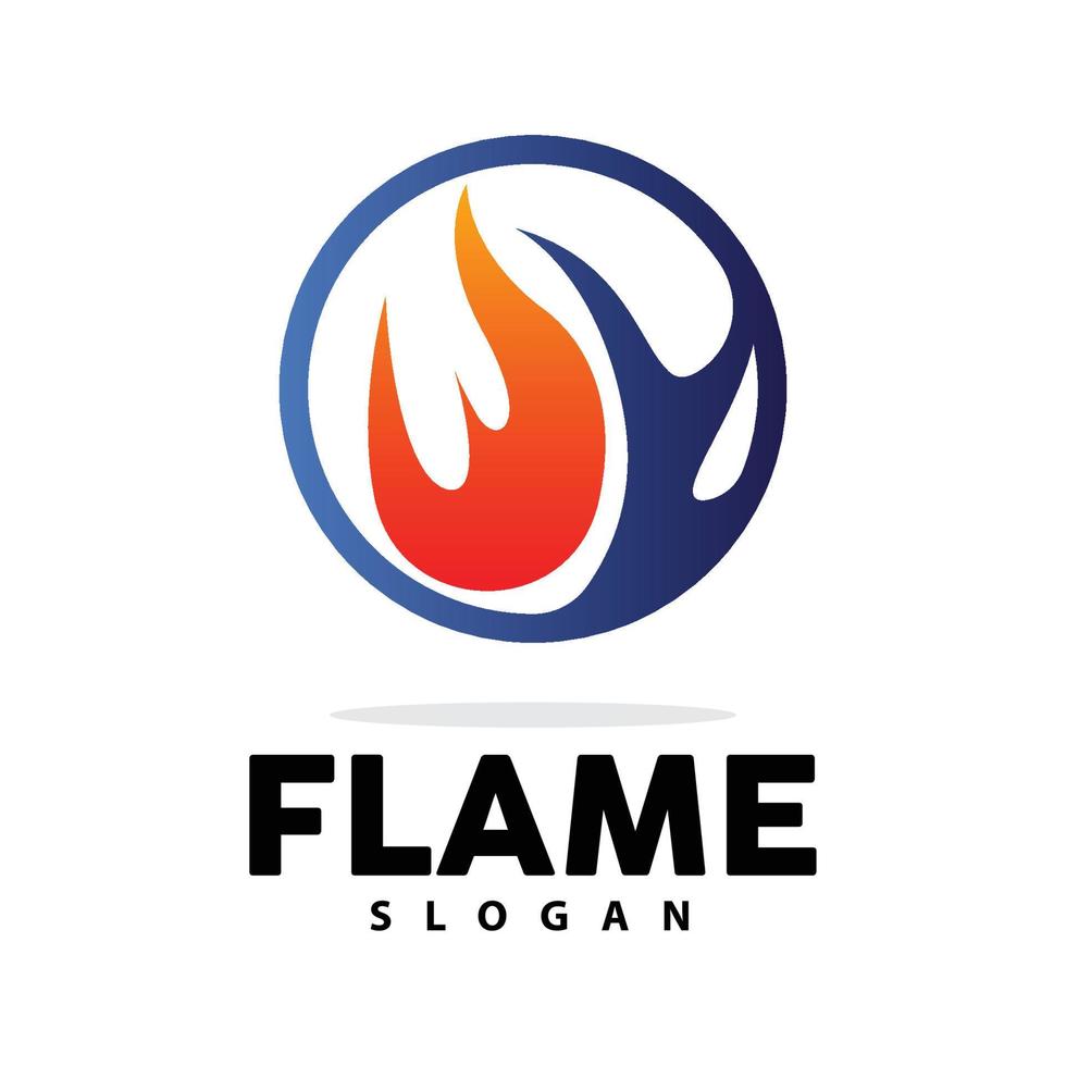 rouge flamme logo, brûlant chaleur Feu vecteur, Feu logo modèle icône conception vecteur