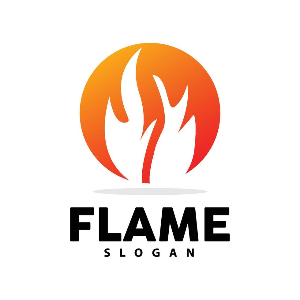 rouge flamme logo, brûlant chaleur Feu vecteur, Feu logo modèle icône conception vecteur