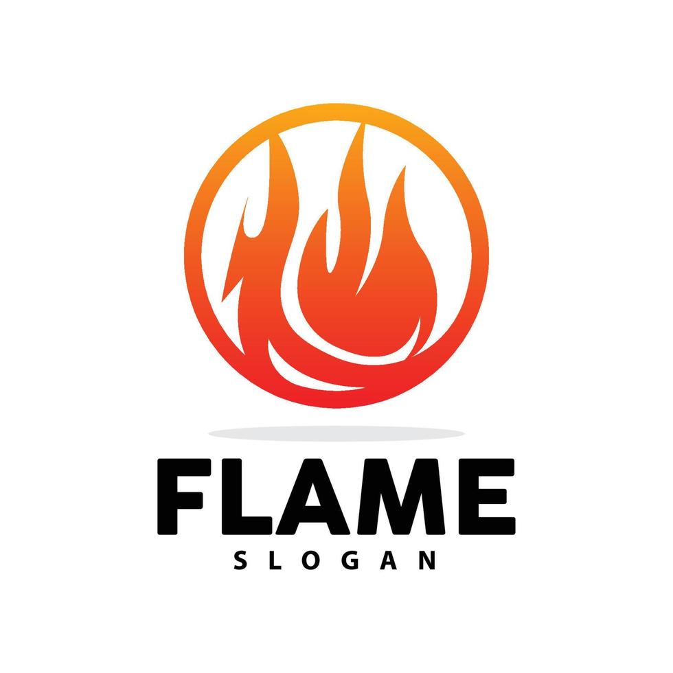 rouge flamme logo, brûlant chaleur Feu vecteur, Feu logo modèle icône conception vecteur