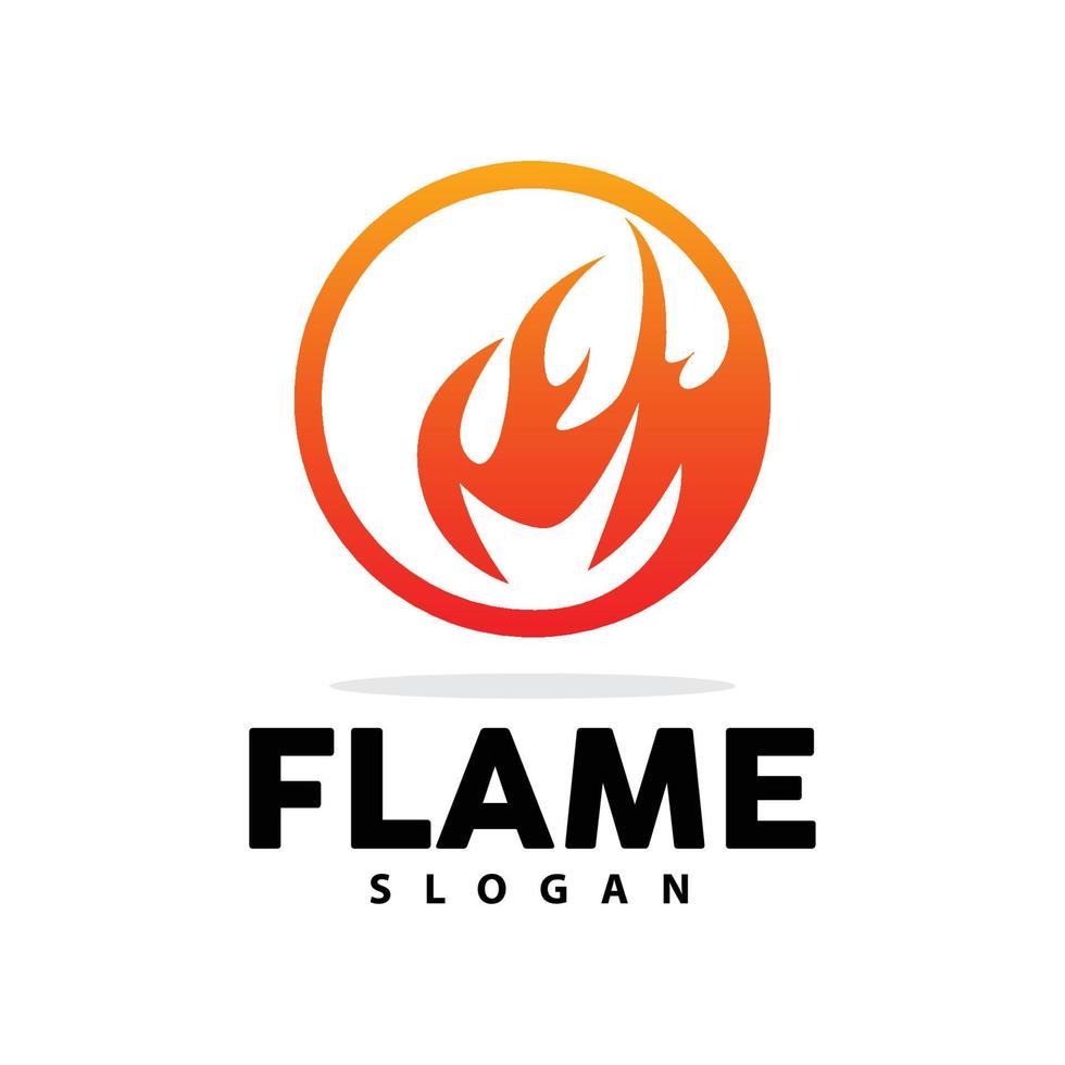 rouge flamme logo, brûlant chaleur Feu vecteur, Feu logo modèle icône conception vecteur