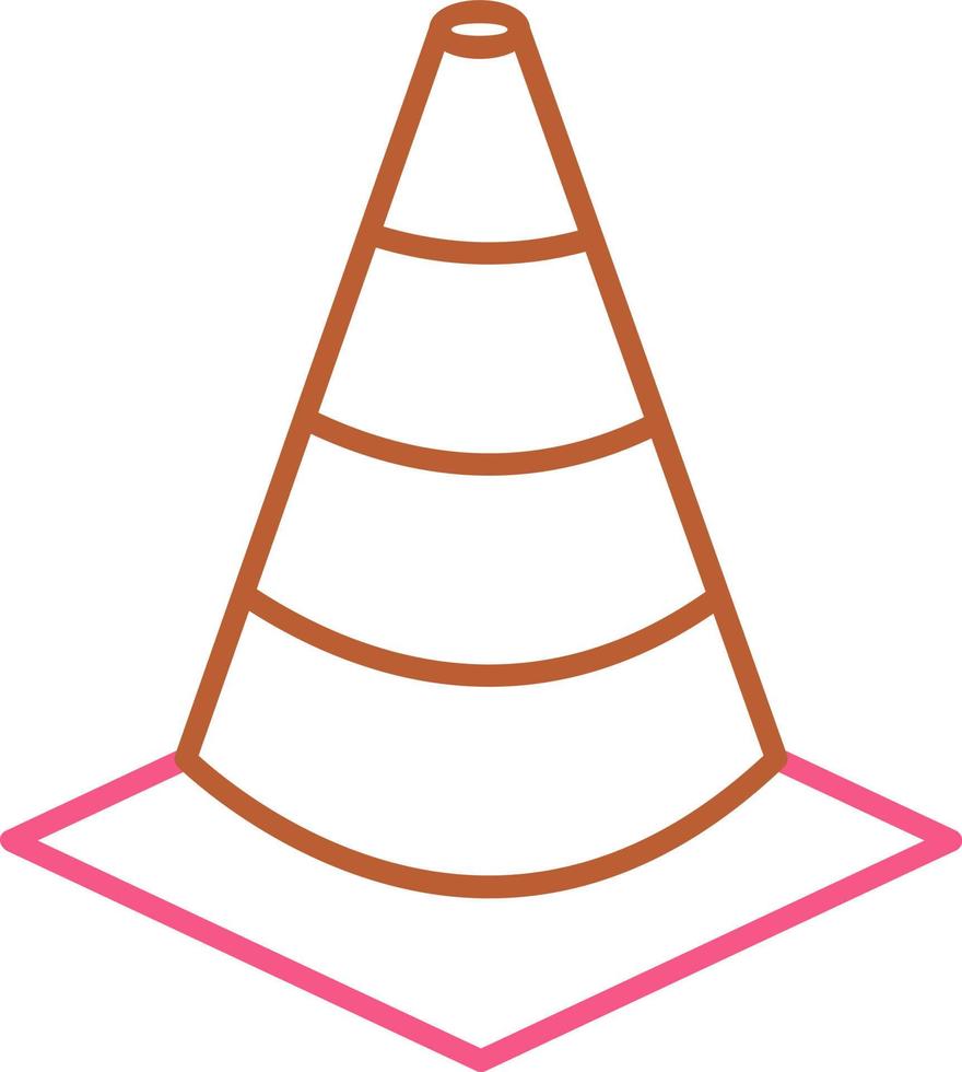 icône de vecteur de cône unique