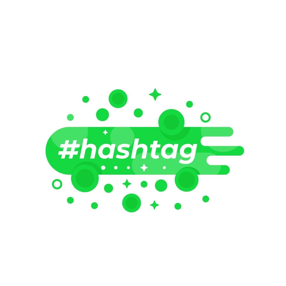 bannière de vecteur de hashtag