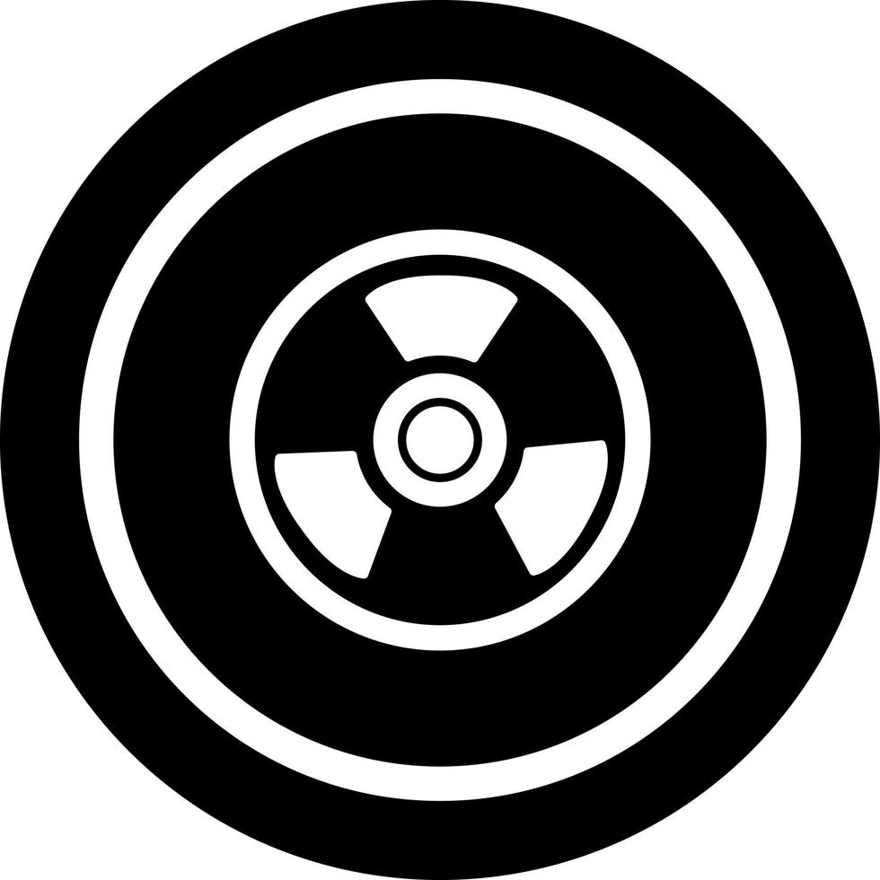 icône de vecteur nucléaire