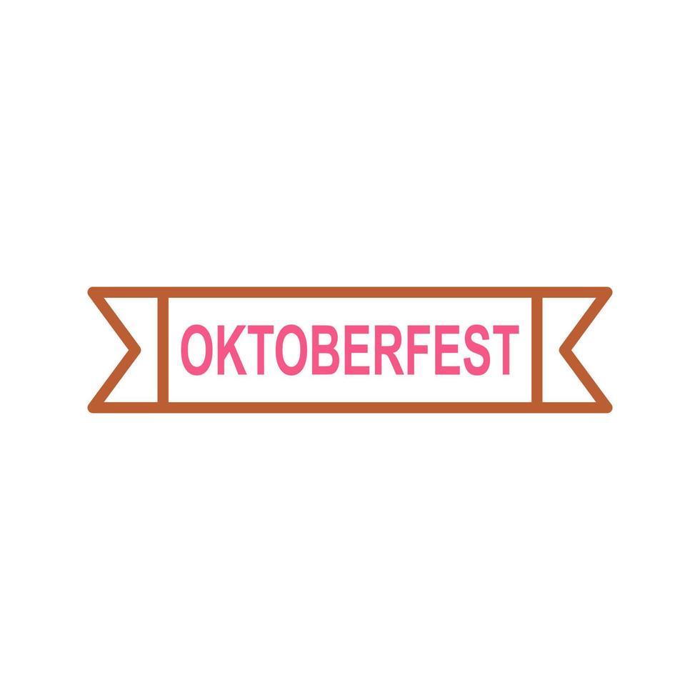 icône de vecteur de bannière oktoberfest