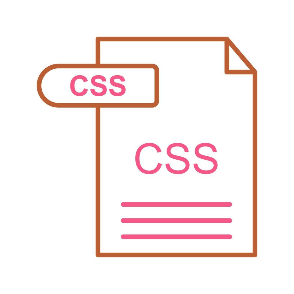 icône de vecteur css