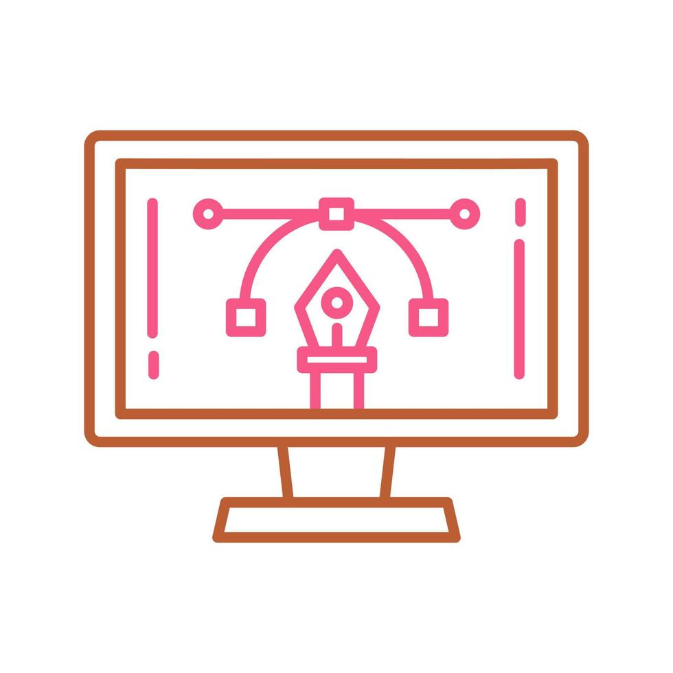 icône de vecteur d'apprentissage en ligne