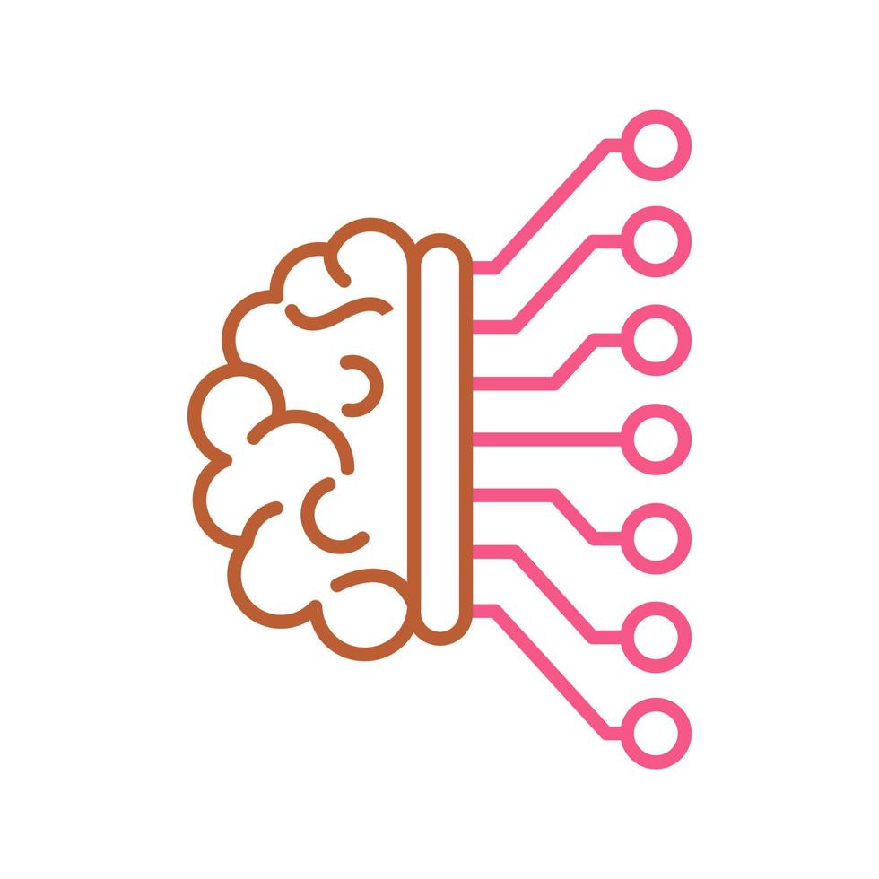 icône de vecteur d'apprentissage automatique