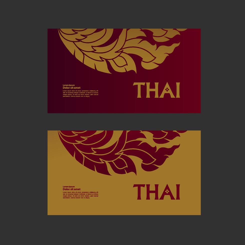 thaïlandais les arts élément pour thaïlandais graphique conception vecteur illustration.