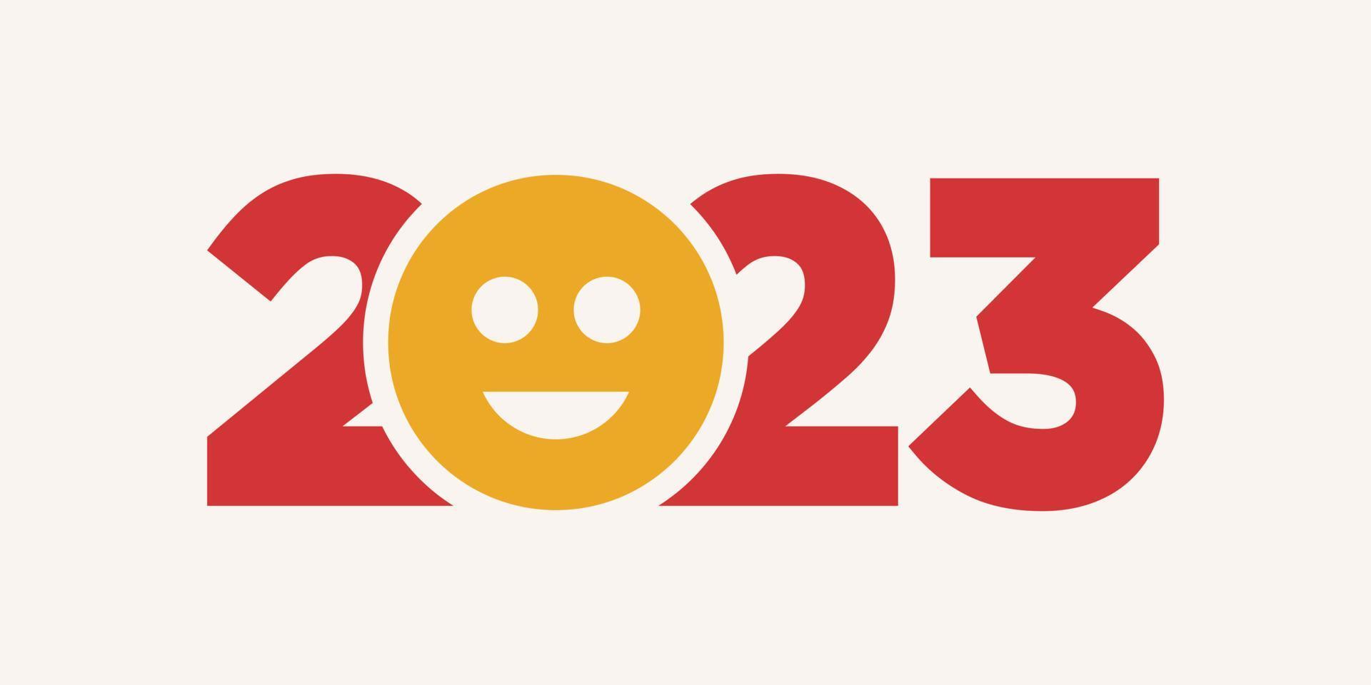 content Nouveau année 2023 logo conception. Nouveau année 2023 texte conception vecteur modèle.