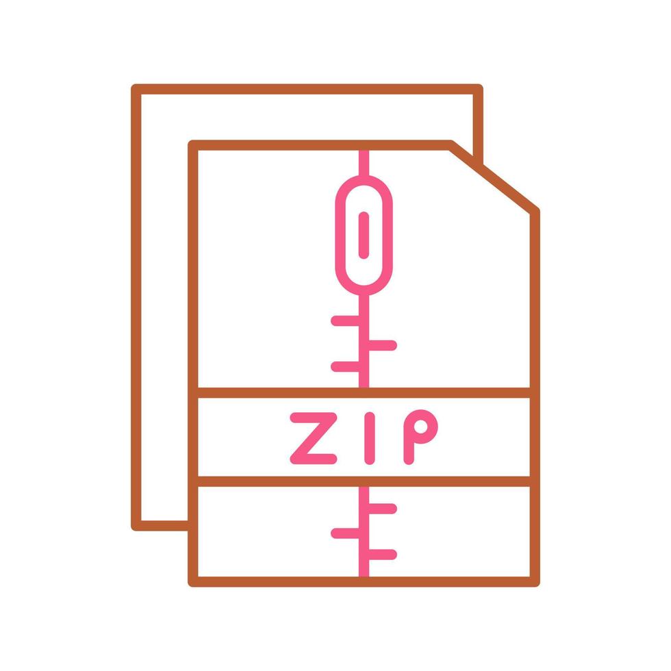 icône de vecteur de fichier zip