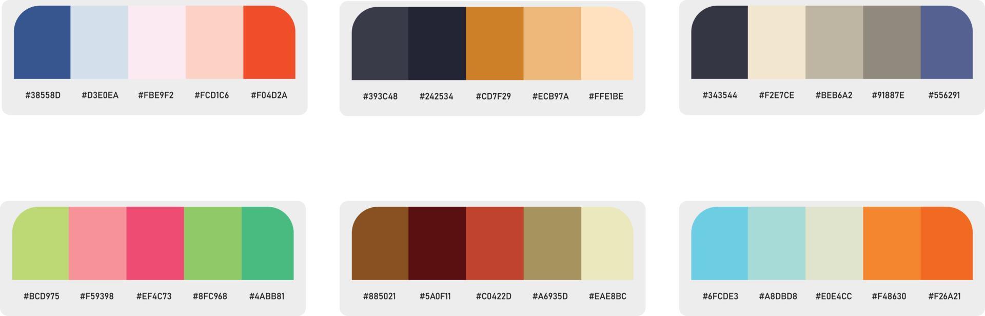 vecteur Couleur palette ensemble