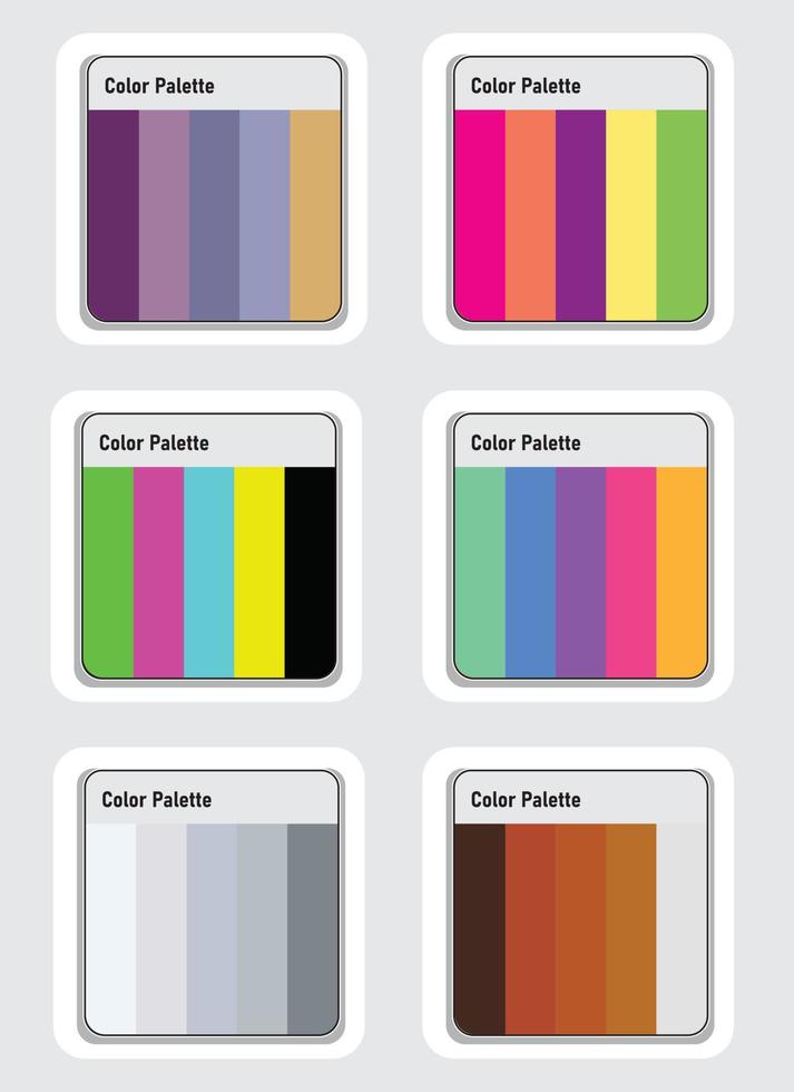 vecteur Couleur palette ensemble